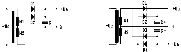 Mittelpunktgleichrichter