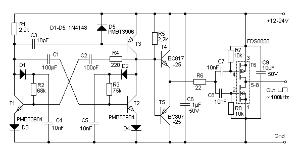 Spannungsverdoppler 12 auf 24 Volt