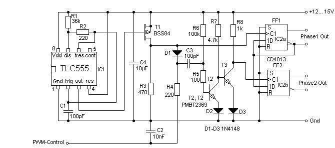 Phase-Shift-PWM 12/15V